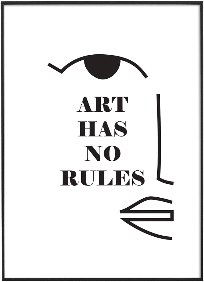 ART HAS NO RULESPosterMARY&FAPMARY & FAP