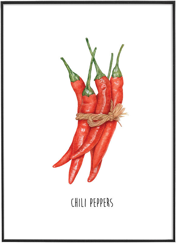 CHILI PEPPERS POSTERPosterMARY&FAPMARY & FAP