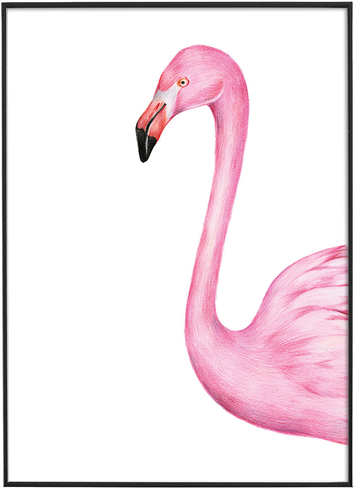 FLAMINGO PASTEL POSTERPosterFinger Art PrintsMARY & FAP