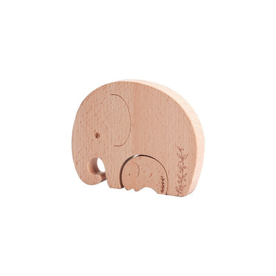 Baby Maple Animal Jigsaw Wood Teether