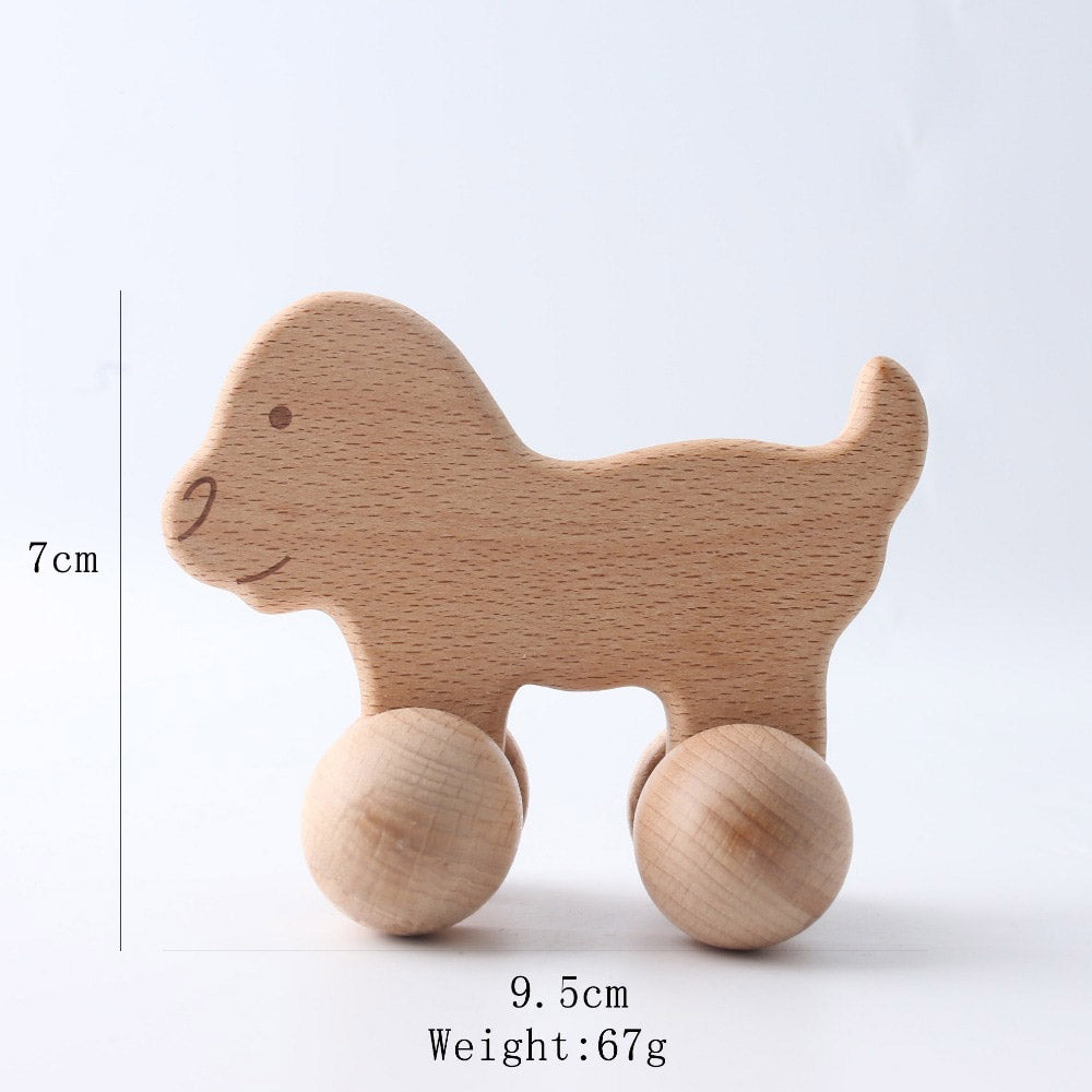 Wooden Animal Teethers for Babies