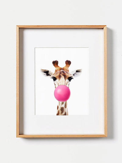 nursery giraffe with bubble gumPosterMARY & FAPMARY & FAP