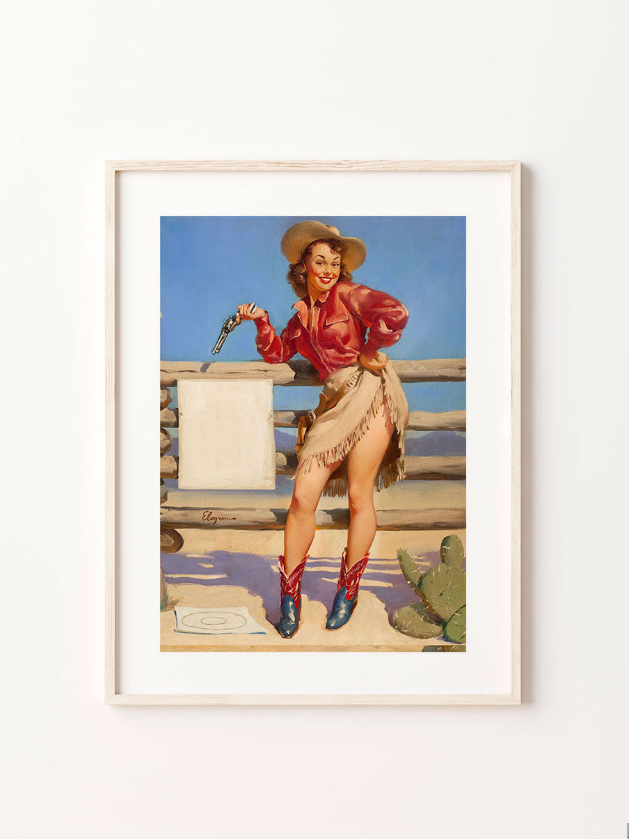 "cowgirl pin up poster" pin up girl posterPosterMARY & FAPMARY & FAP