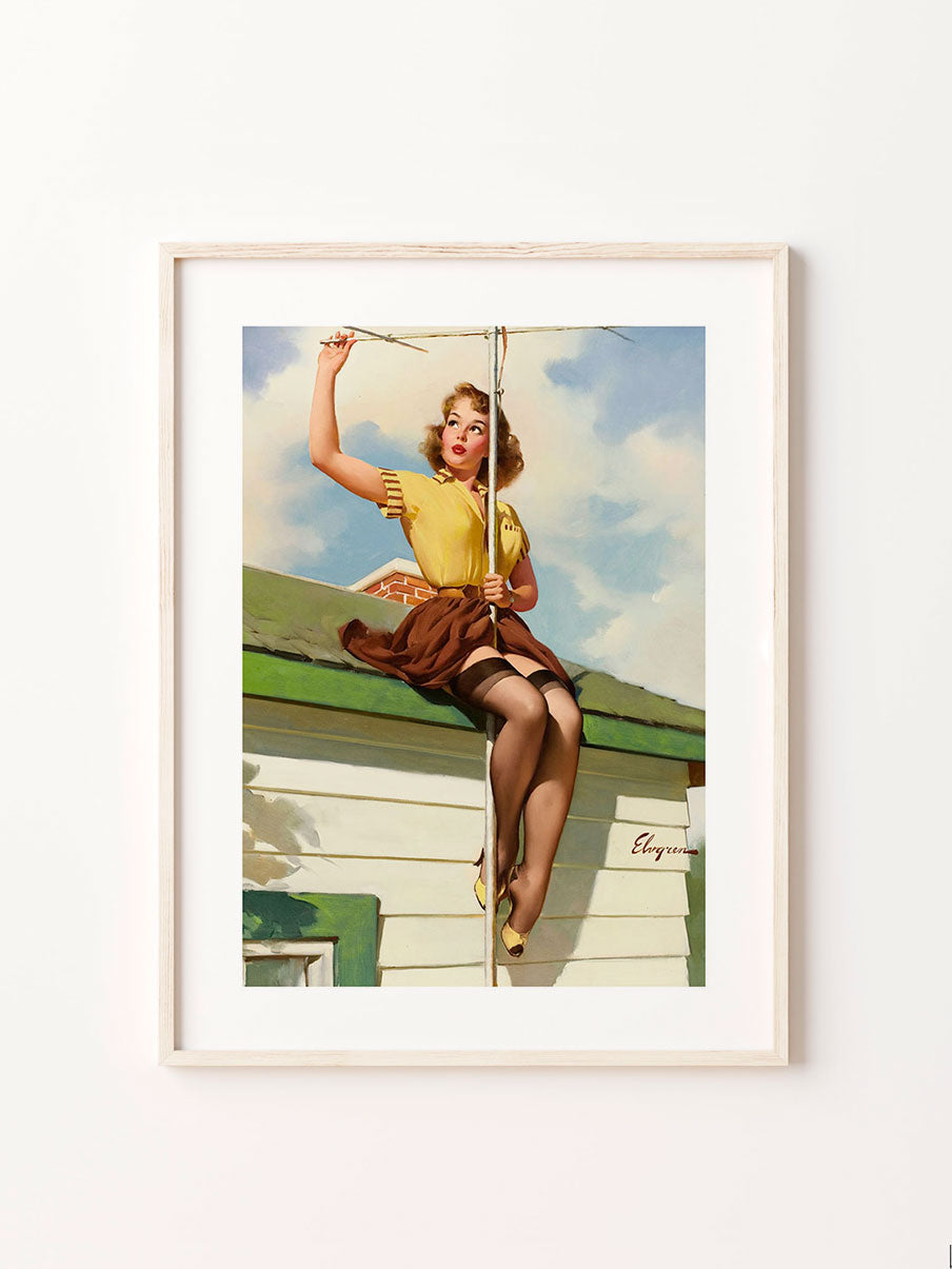 "On the House" pin up girl posterPosterMARY & FAPMARY & FAP