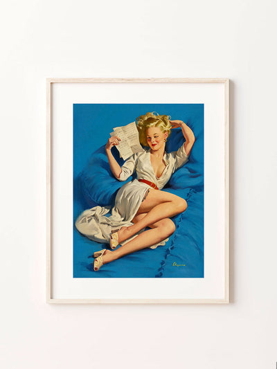 "He Thinks I'm Too Good to Be True" pin up girl posterPosterMARY & FAPMARY & FAP