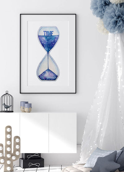 WATERCOLOR HOURGLASSES POSTERPosterMARY & FAPMARY & FAP