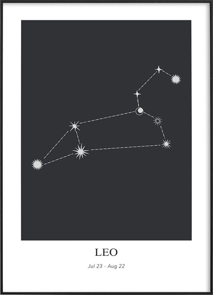 Leo Zodiac PosterPosterMARY&FAPMARY & FAP