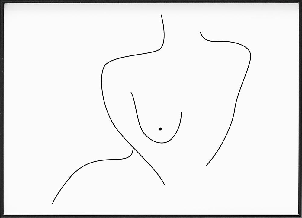 NAKED LINE ART POSTERPosterMARY & FAPMARY & FAP