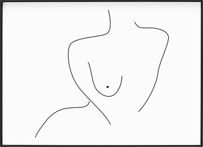 NAKED LINE ART POSTERPosterMARY & FAPMARY & FAP