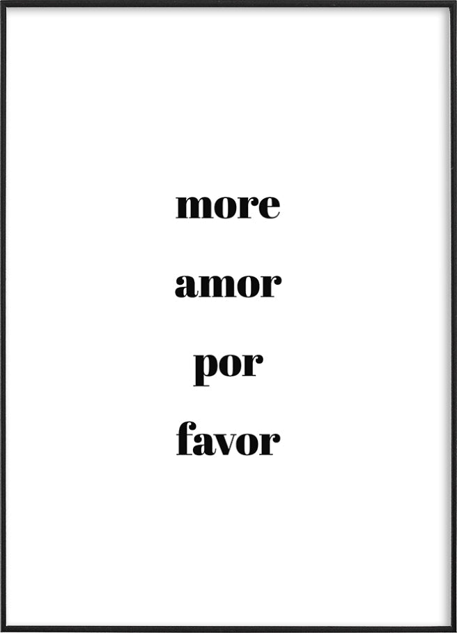 MORE AMOR POR FAVORFinger Art PrintsMARY & FAP