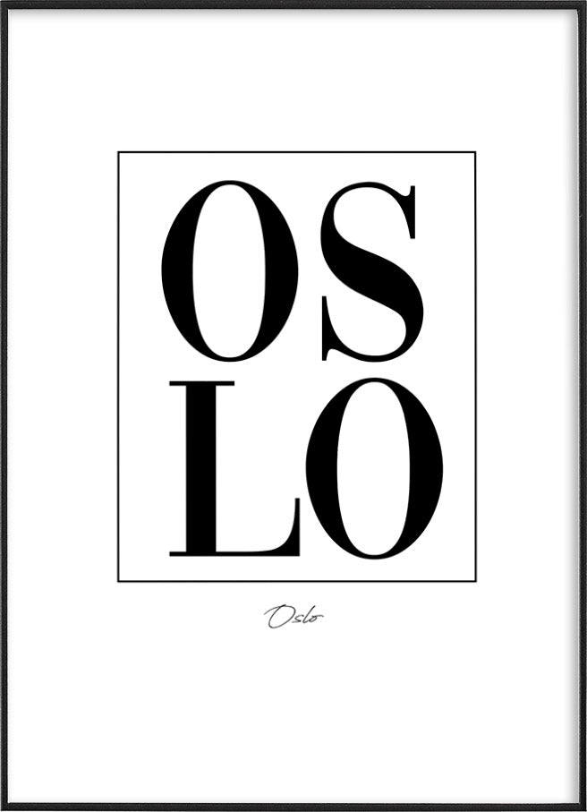 OSLO TYPOGRAPHY POSTERPosterMARY & FAPMARY & FAP