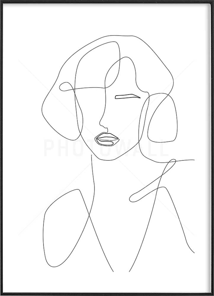 WOMAN DRAWING POSTERPosterMARY & FAPMARY & FAP