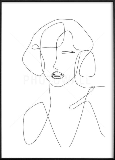 WOMAN DRAWING POSTERPosterMARY & FAPMARY & FAP