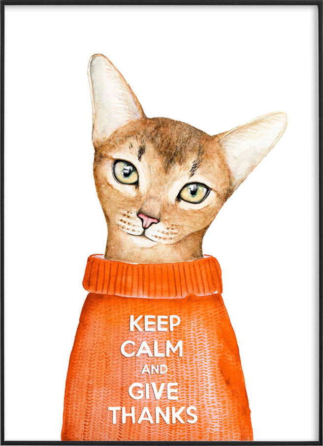 KEEP CALM CAT POSTERPosterMARY & FAPMARY & FAP