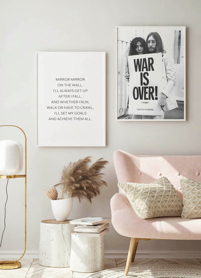 WAR IS OVERPosterFinger Art PrintsMARY & FAP