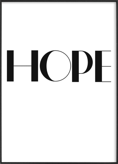 HOPE - TYPOGRAPHY POSTERPosterFinger Art PrintsMARY & FAP