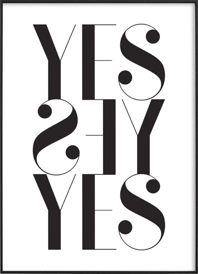 YES-YES-YESPosterFinger Art PrintsMARY & FAP