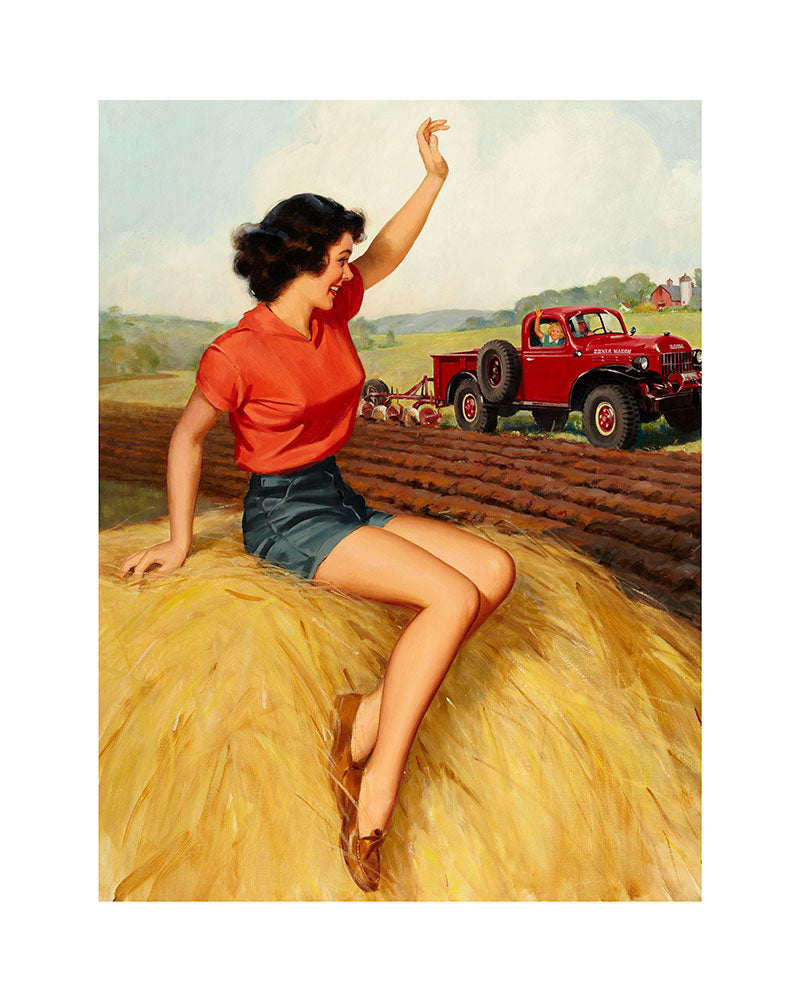 "Down on the Farm" pin up girl posterPosterMARY & FAPMARY & FAP