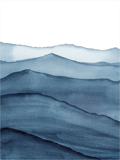 Watercolor Mountain PosterPosterMARY&FAPMARY & FAP