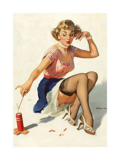 "Looking for Trouble" pin up girl posterPosterMARY & FAPMARY & FAP