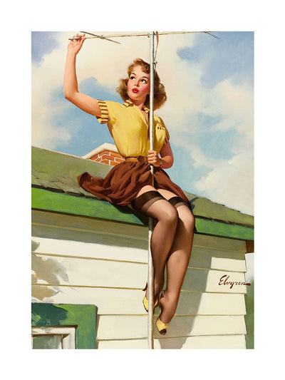 "On the House" pin up girl posterPosterMARY & FAPMARY & FAP