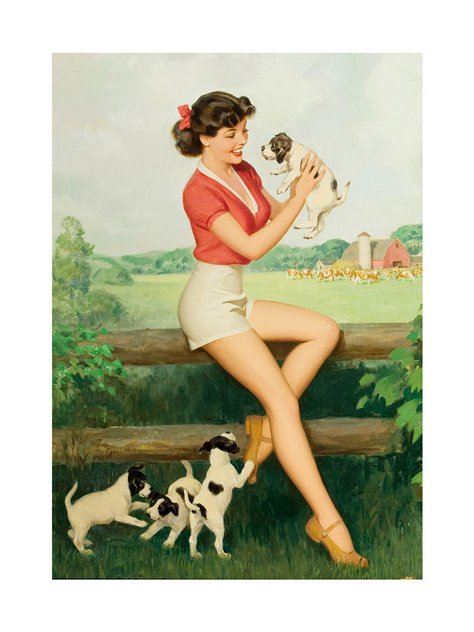 "farm girl poster" pin up girl posterPosterMARY & FAPMARY & FAP