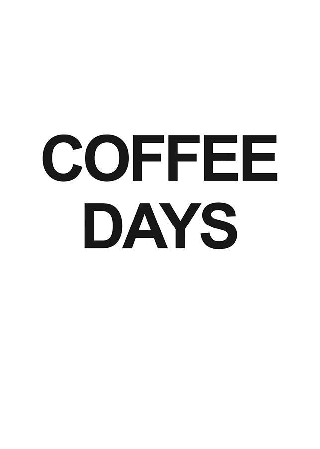 coffee days posterPosterMARY & FAPMARY & FAP