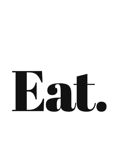 eat typography posterPosterMARY & FAPMARY & FAP