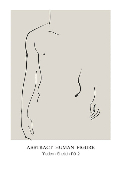 Abstract Human Figure PosterPosterMARY&FAPMARY & FAP