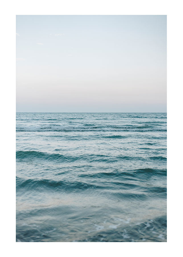 BLUE WAVES POSTER, Poster, 0? - 50?, A4 (21 x 29.7 cm), A3 (29.7 x 42 cm), A3+ (32.9 x 48.3 cm), 8*10" in, _tab_product-description-matte, _tab_shipping-and-returns, _tab_size-chart, ALL POSTERS, Bedroom, LIGHTSTE