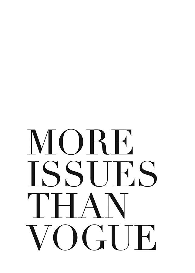 MORE ISSUE THAN VOGUEPosterMARY & FAPMARY & FAP