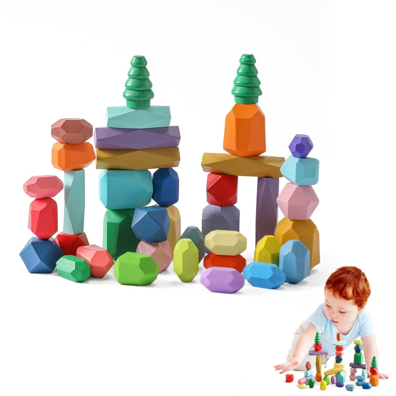 Langer Wald, gehäufter Musik-Baustein, Spielzeug, mehrere Farben, verschiedene Formen, Bausteine, Stapelspiele, Übung, Babys Kognition