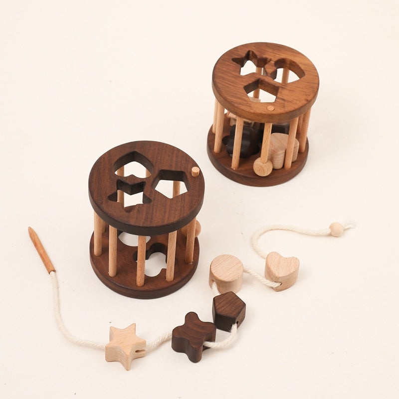 Montessori kognitives geometrisches Formpuzzlespielzeug für Kinder