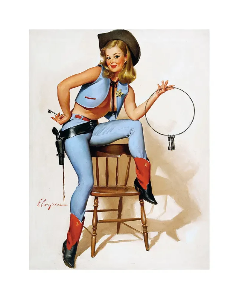 "A Key Situation" pin up girl posterPosterMARY & FAPMARY & FAP