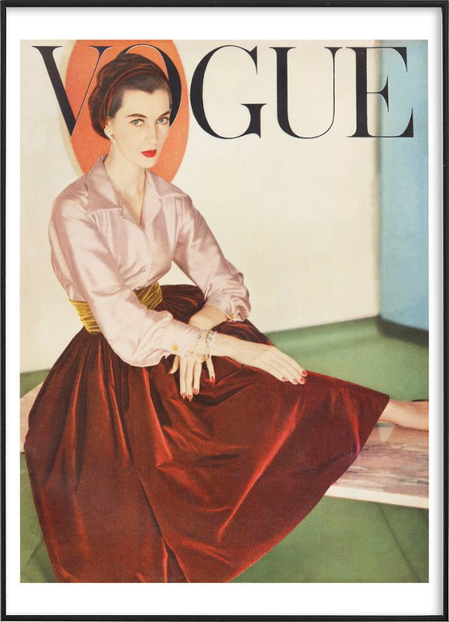 VINTAGE VOGUE COVERPosterFinger Art PrintsMARY & FAP