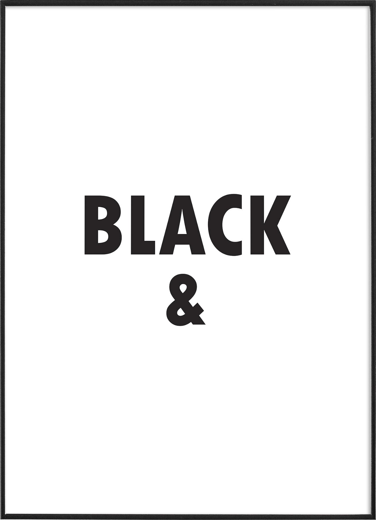 BLACK &PosterFinger Art PrintsMARY & FAP
