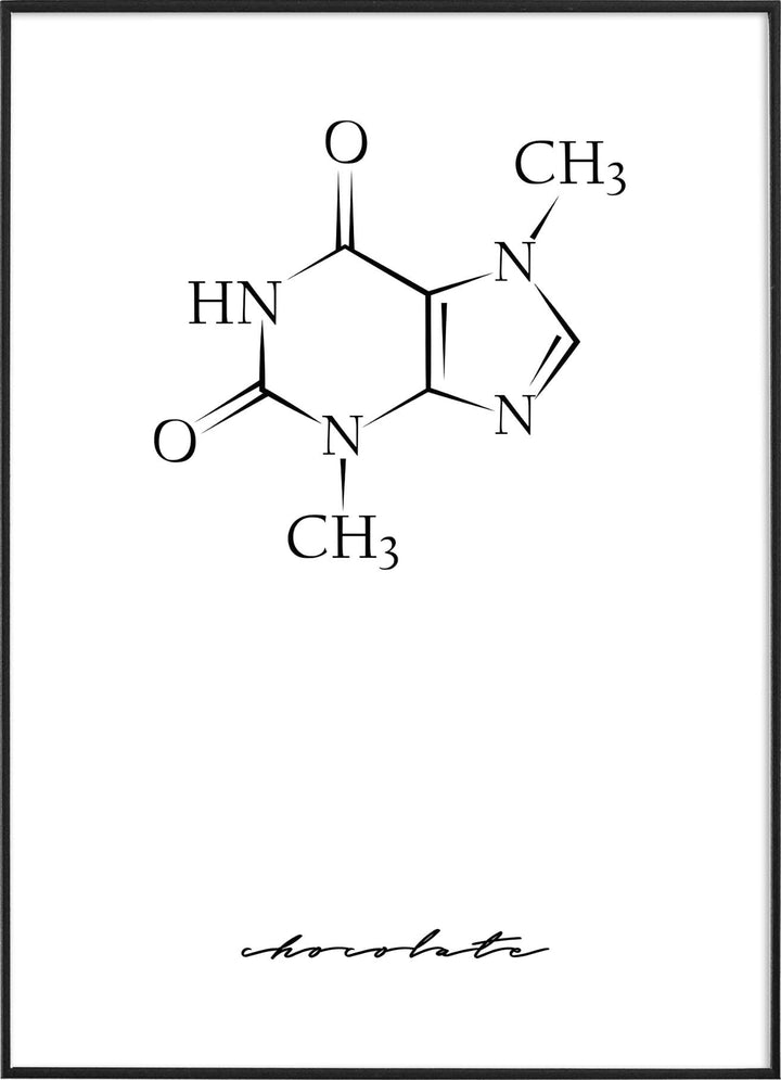 CHOCOLATE MOLECULE POSTERPosterFinger Art PrintsMARY & FAP