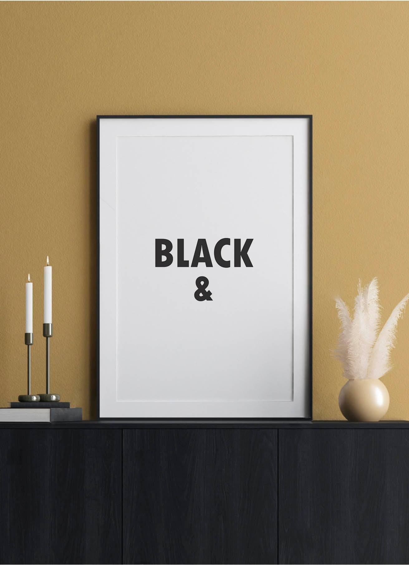 BLACK &PosterFinger Art PrintsMARY & FAP