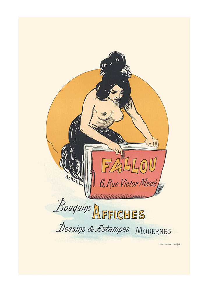 Auguste Roedel - Fallou Bouquins AffichesPosterMARY&FAPMARY & FAP