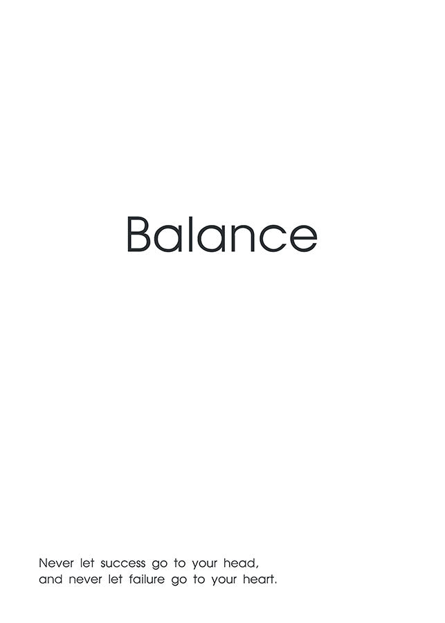 Balance Typography Poster, Poster, 0? - 50?, A4 (21 x 29.7 cm), A3 (29.7 x 42 cm), A3+ (32.9 x 48.3 cm), 8*10" in, _tab_product-description-matte, _tab_shipping-and-returns, _tab_size-chart, ALL POSTERS, Bedroom, 