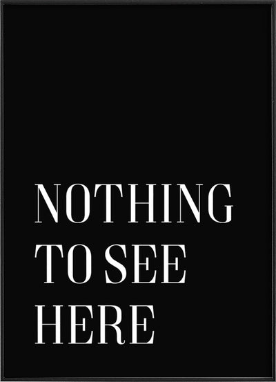 Nothing To See Here PosterPosterMARY&FAPMARY & FAP