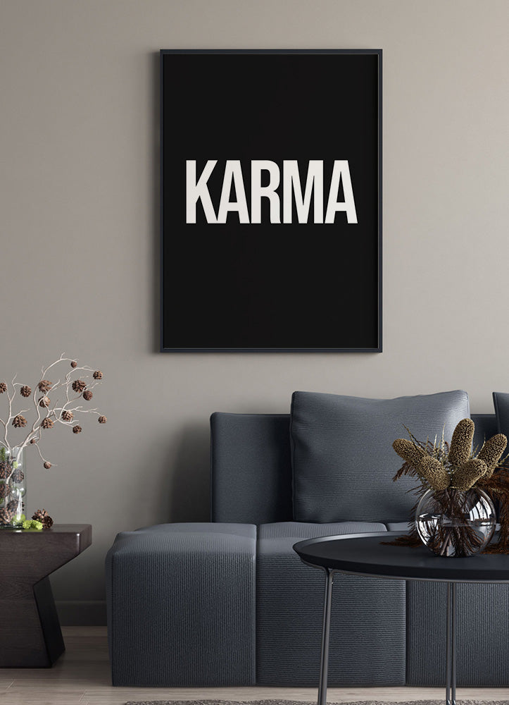 Karma Typography PosterPosterMARY&FAPMARY & FAP