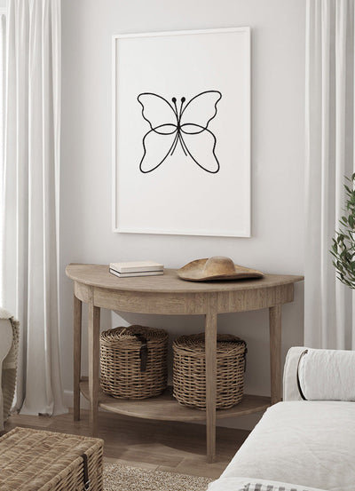 Butterfly Illustration PosterPosterMARY&FAPMARY & FAP